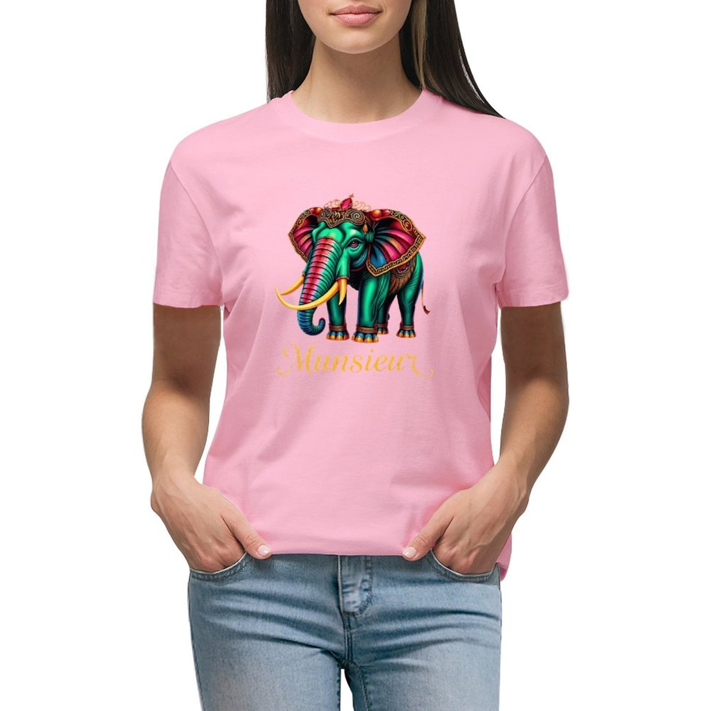 Munsieur T-Shirts for Women "Belaphant" Streetwear Design