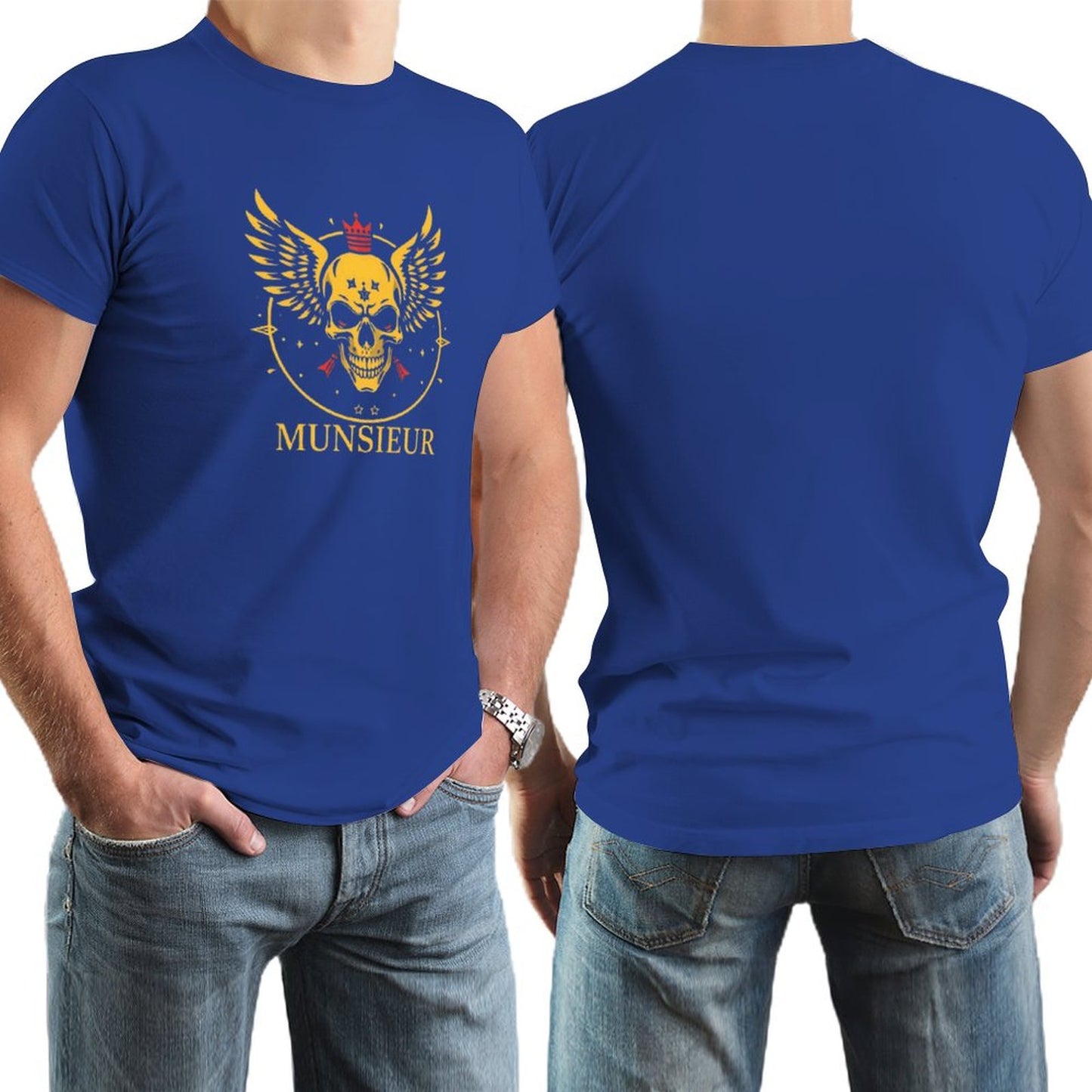 Men's Munsieur Branded Tee "Skull King" Streetwear Design