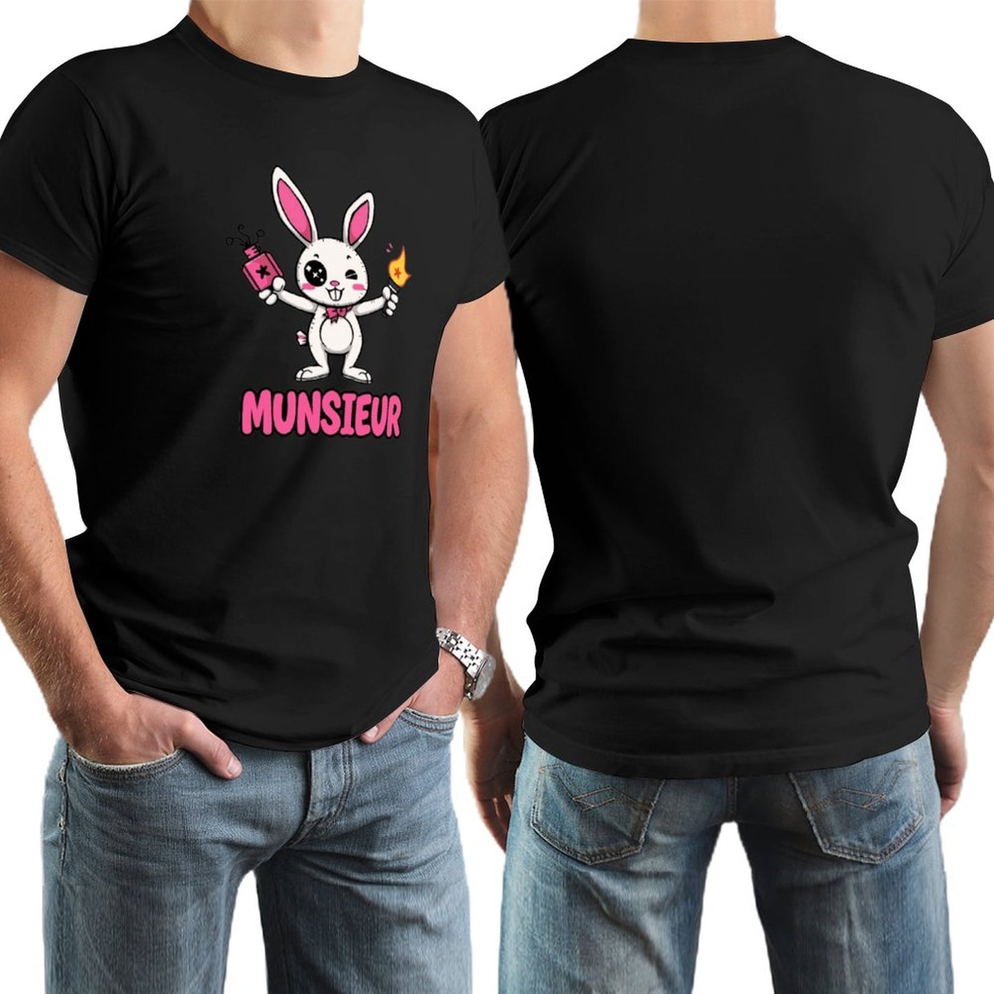Munsieur Tee for Men Easter Bunny Collection "Strike" Designer Tee