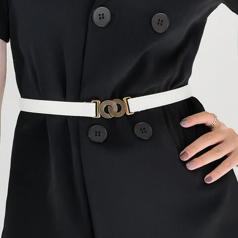 Alloy Buckle PU Belt - Munsieur