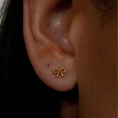 Copper Bow Stud Earrings - Munsieur