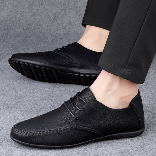 Men's Business Casual Breathable Leather Shoes - Munsieur