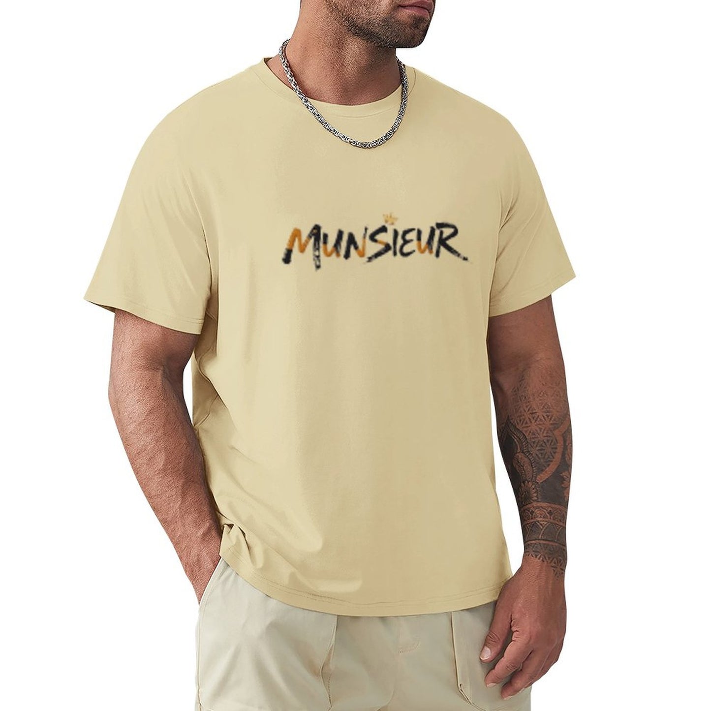 Munsieur Signature Men's Tee (High Definition & Front Printing)