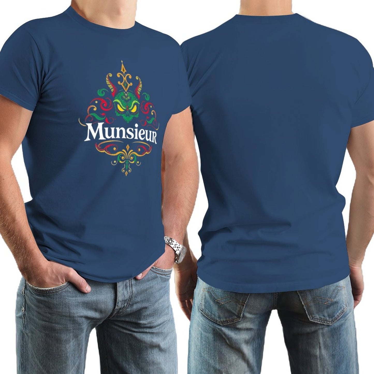 Munsieur Brand Tee for Men "Big Jin" Summer Streetwear Fashion