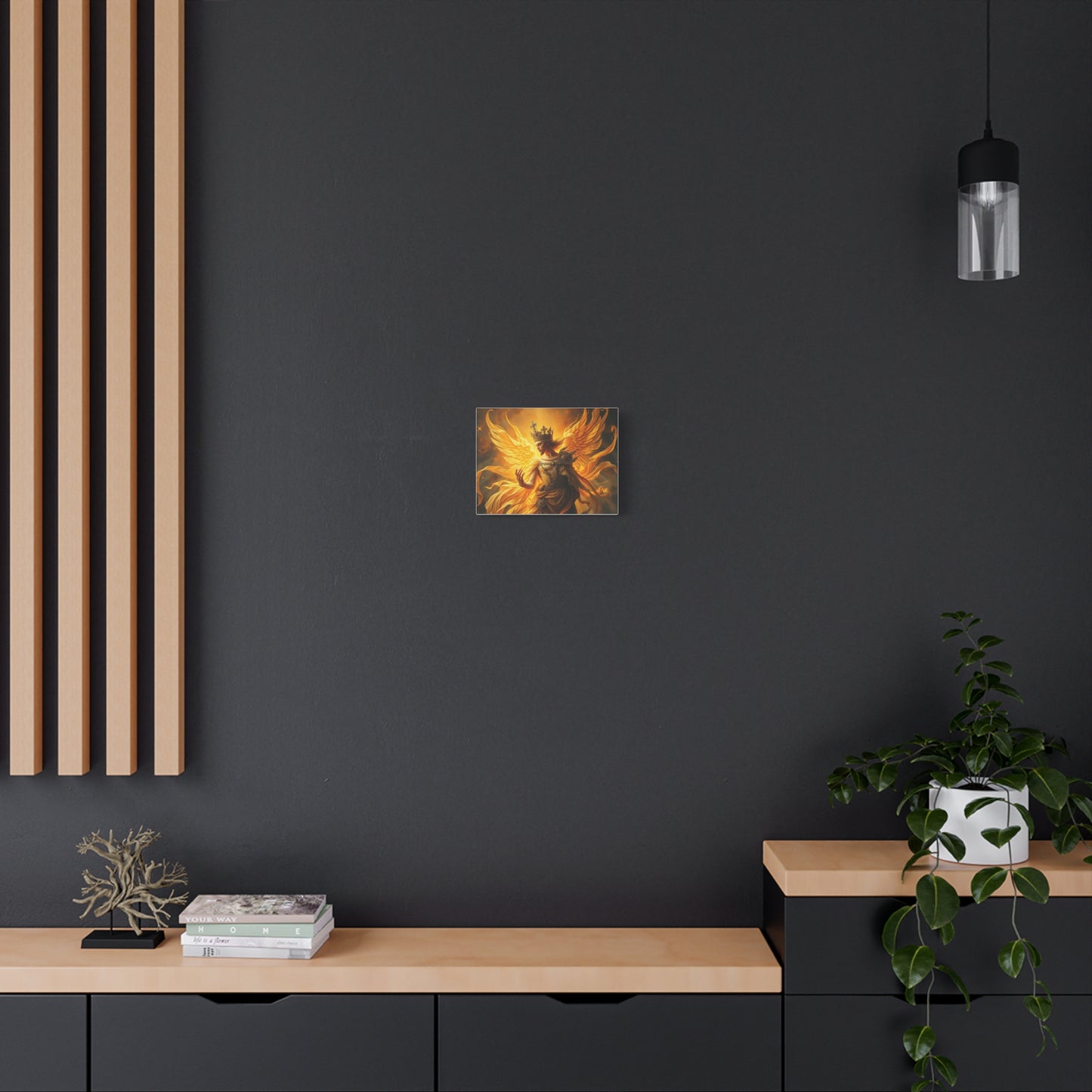 Radiant Angel Canvas, Fantasy Wall Art, Home Decor, Spiritual Gift, Inspirational Artwork, Modern Wall Decor