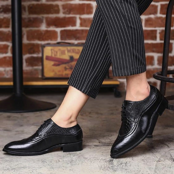 New Spring Men's Business Oxfords Leather Shoes
