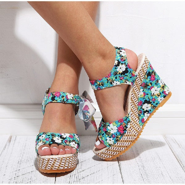Bohemian Wedge Sandals