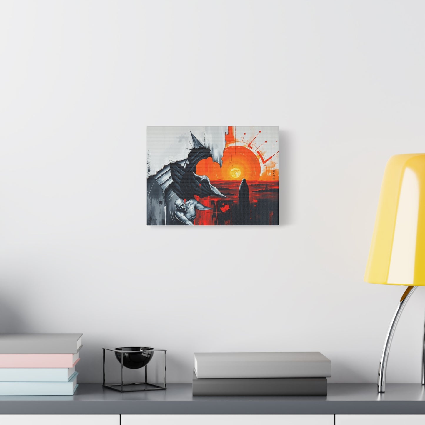 Bold Abstract Canvas Art Print, Modern Wall Decor, Bedroom Art, Unique Gift for Art Lovers, Vibrant Home Accent