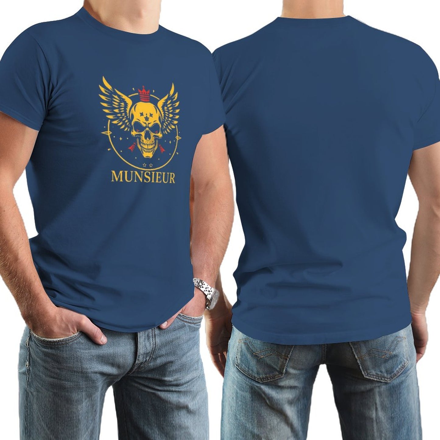 Men's Munsieur Branded Tee "Skull King" Streetwear Design
