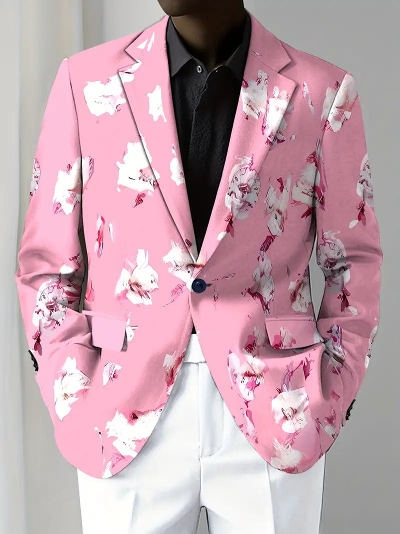 Men's Christmas Series Men's Long-Sleeved Coat