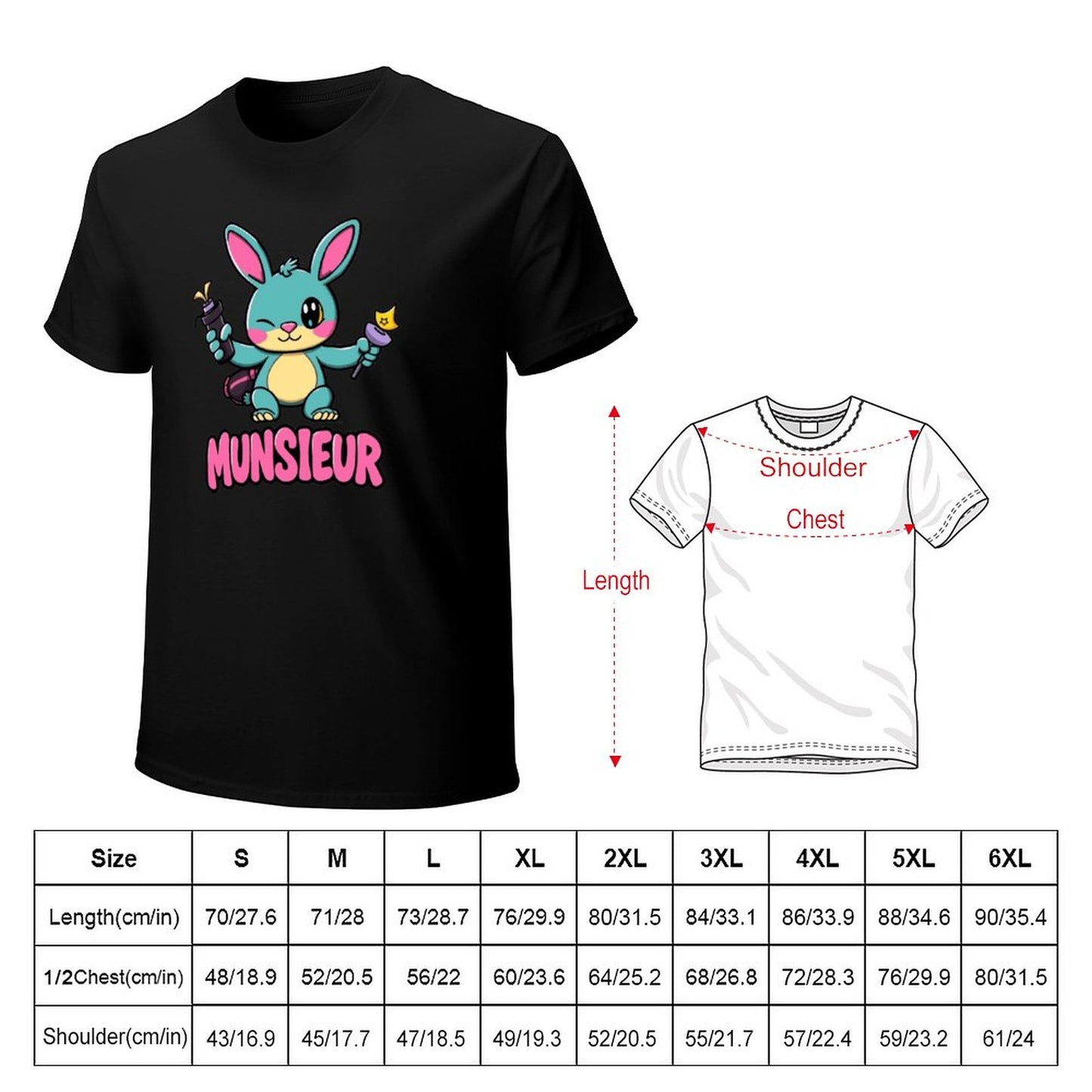 Munsieur Men's Tee Easter Collection "Blaze" Designer Tee for Easter