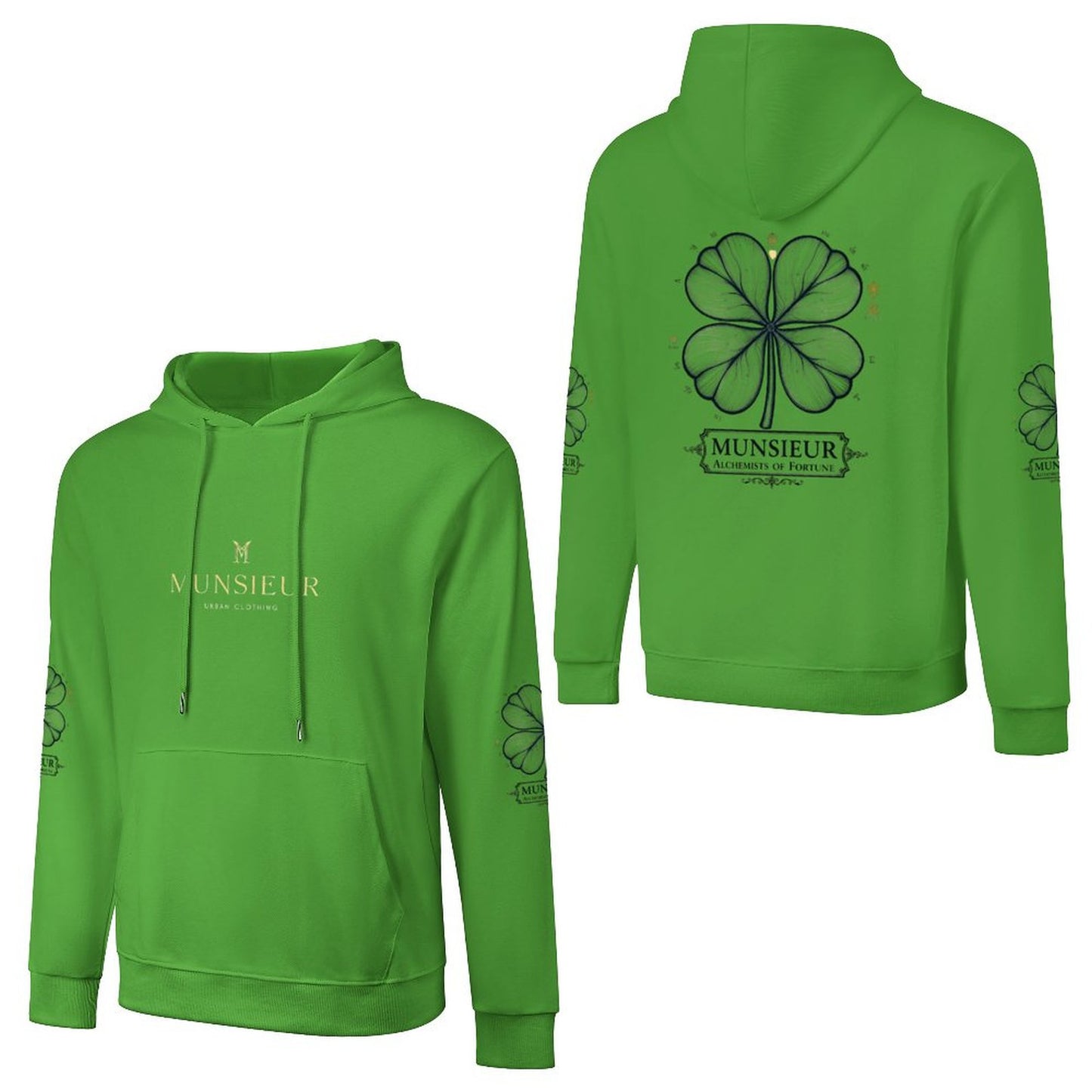 St. Patrick's Day Collection Cotton Men's Alchemist Hoodie with Pocket