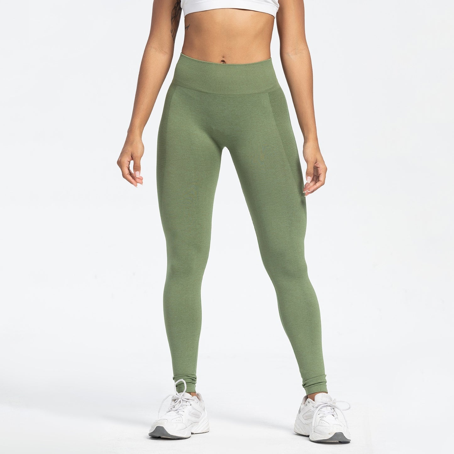 Women's Sports Fitness Seamless Hip Raise High Waist Yoga Leggings