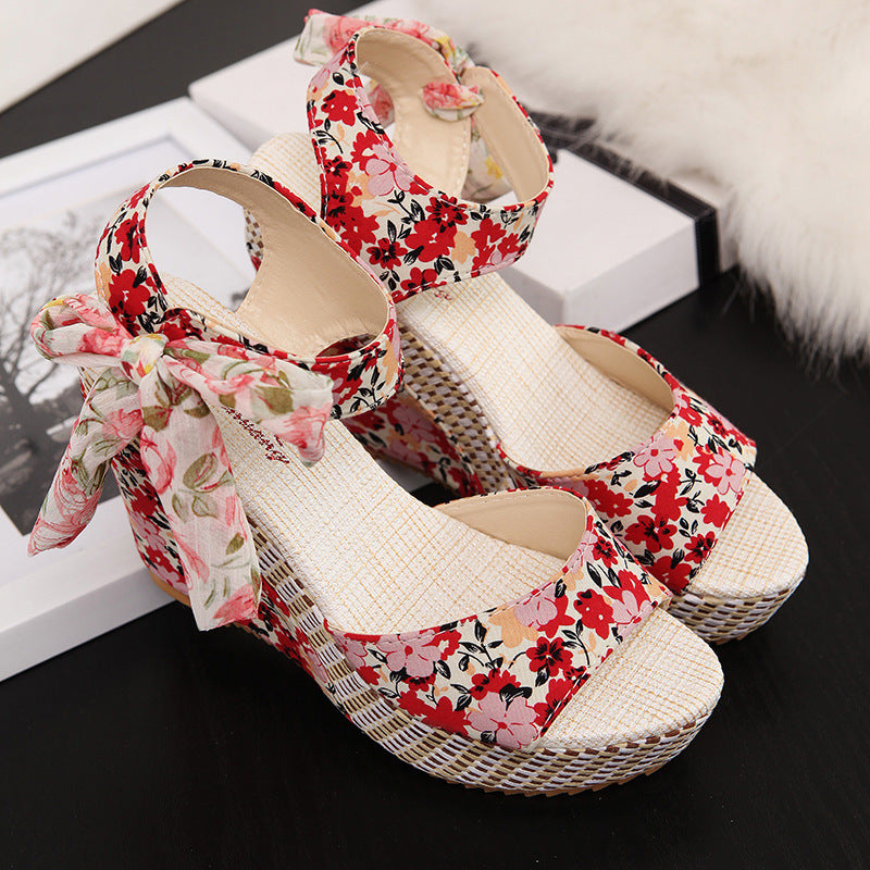 Bohemian Wedge Sandals