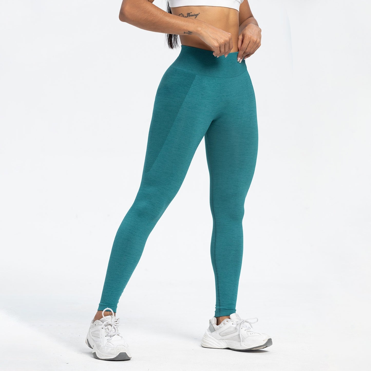 Women's Sports Fitness Seamless Hip Raise High Waist Yoga Leggings