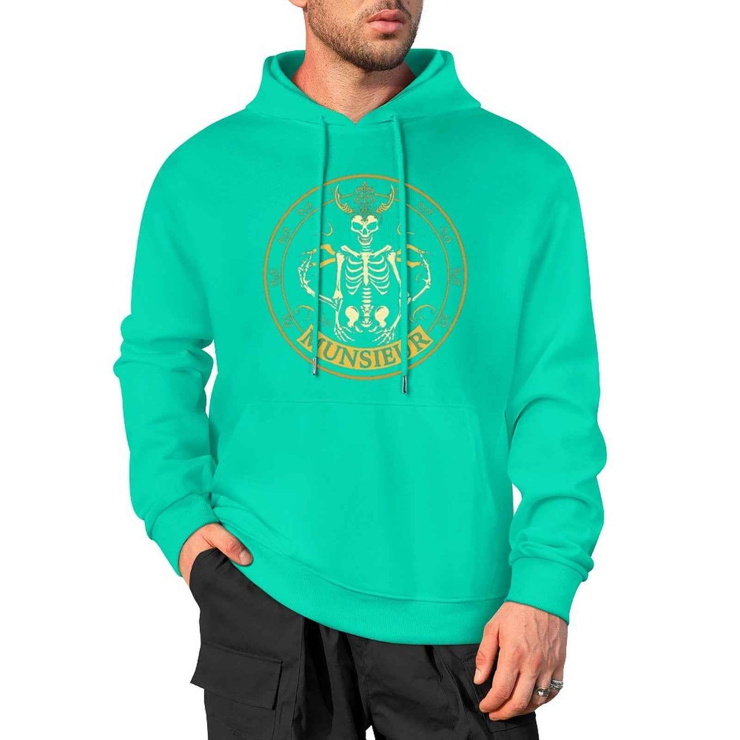 Munsieur Shadow Reaper: Luxe Skull Hoodie for Men - Munsieur