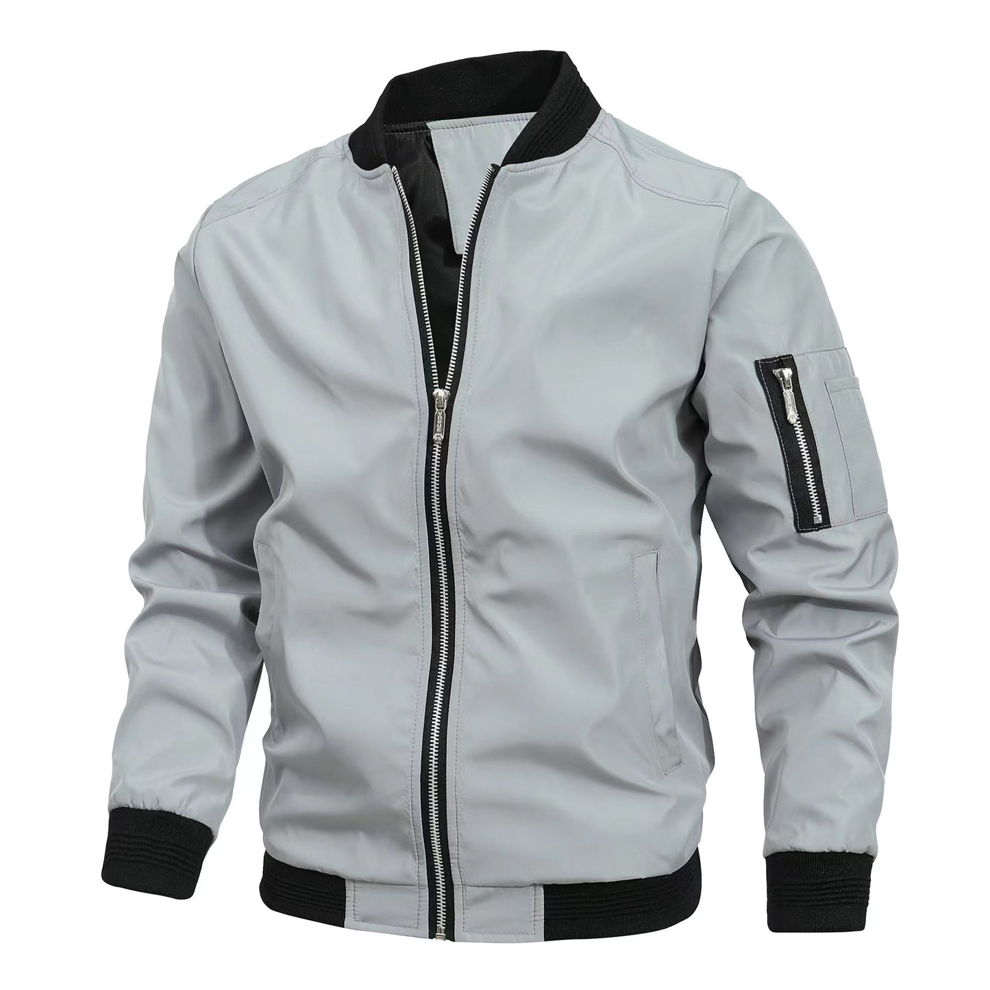 Men's Casual Baseball Sports Coat Slim Fit