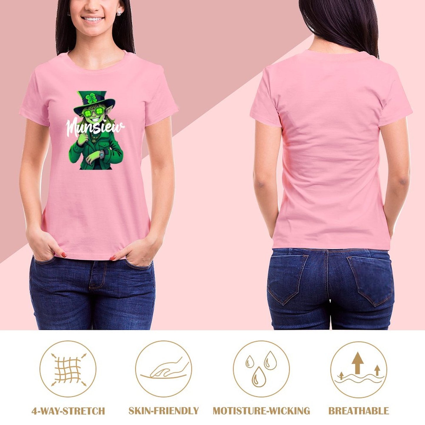 St. Patrick's Day Collection Leprechaun Mafia "Kiku" Women's T-shirt