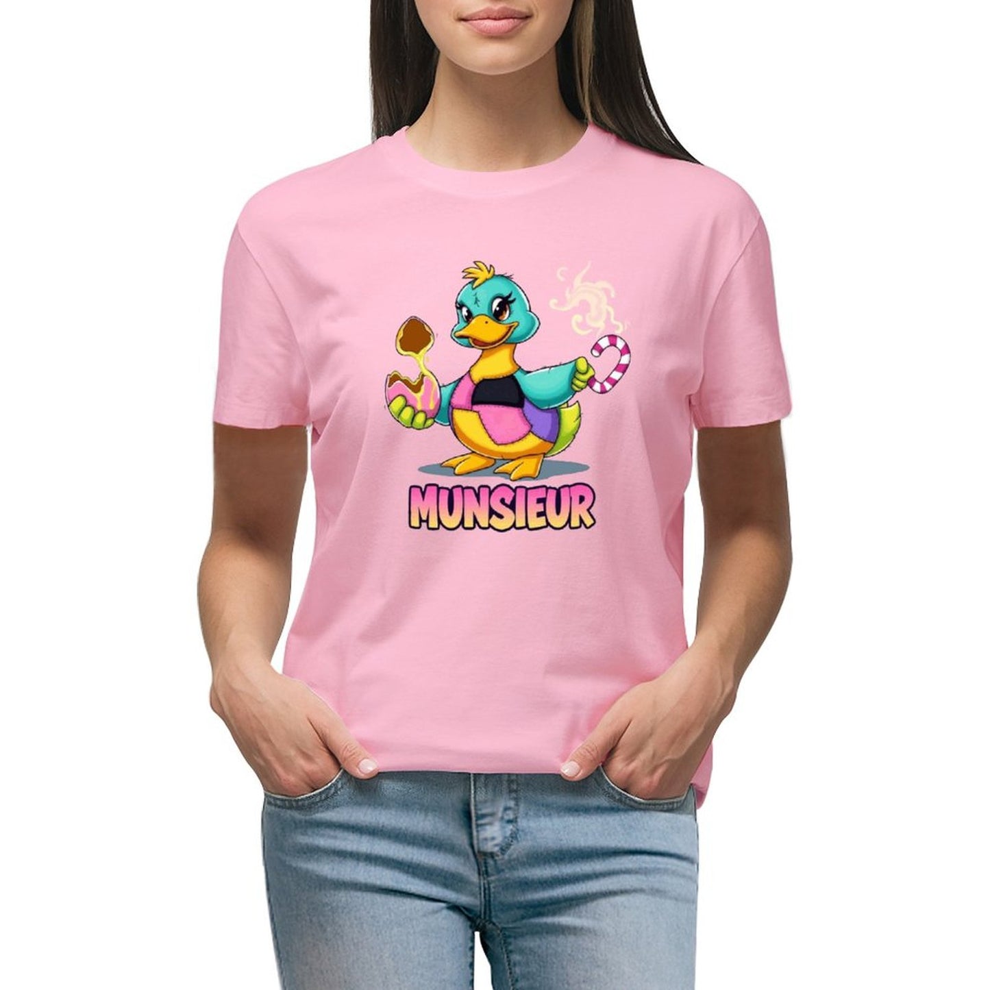 Munsieur Women's T-Shirt Easter Collection "Lucky Duckie" Designer Streetwear