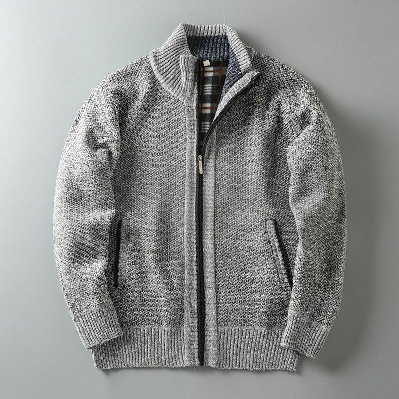 Men's Fleece Lined Padded Warm Keeping Casual Men's Coat