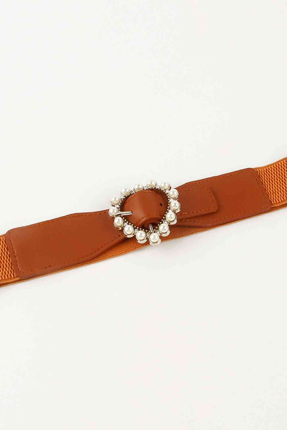 Pearl Buckle Elastic Belt - Munsieur