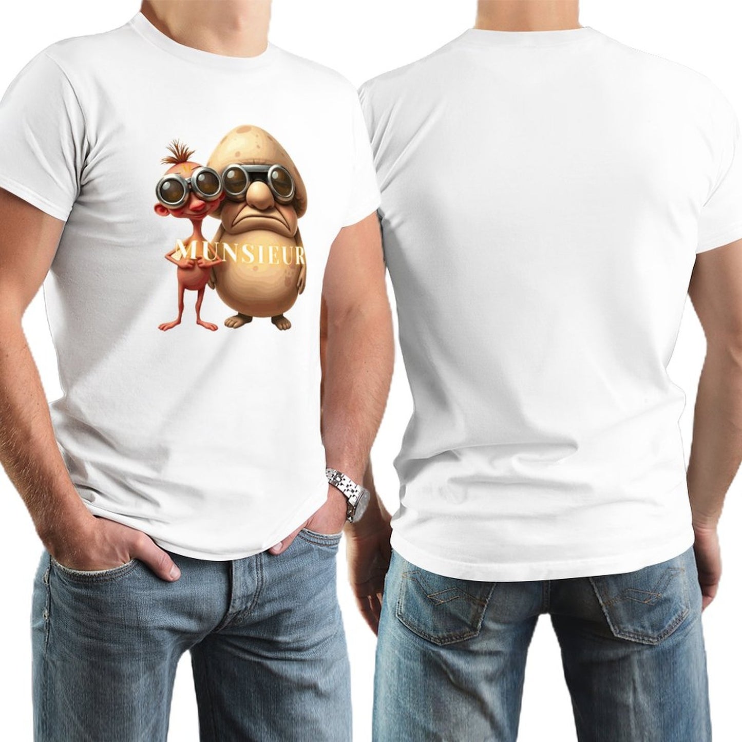 Munsieur Men's Tee "Stinky Pinky and Backdoor Bandit"