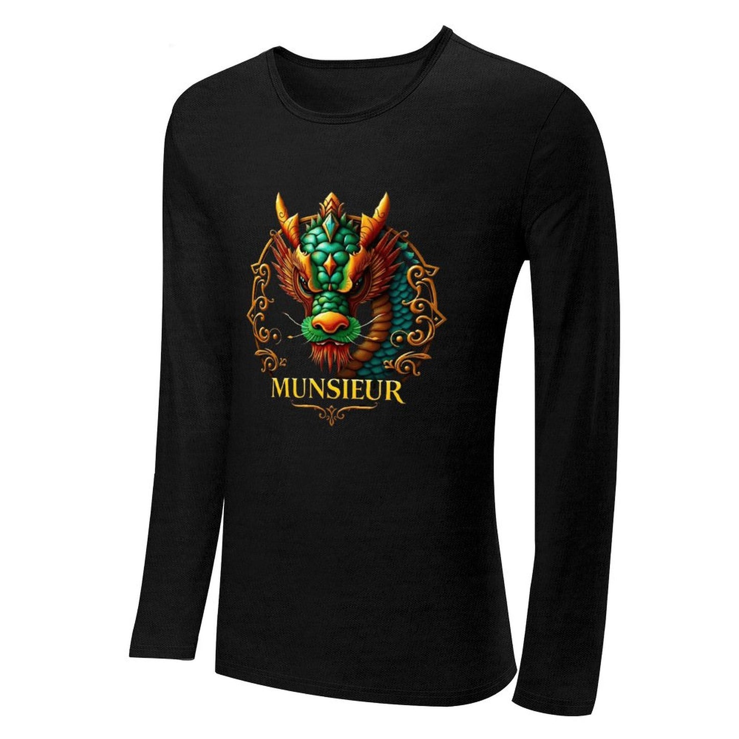 Munsieur Long Sleeve Tee for Men: Understated Elegance, Maximum Comfort - Munsieur