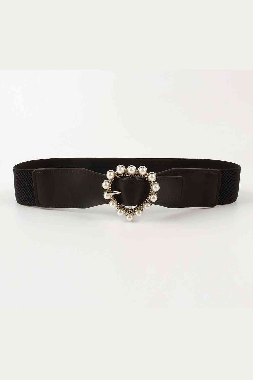 Pearl Buckle Elastic Belt - Munsieur