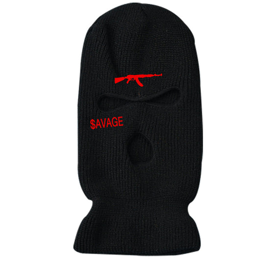 Three-hole Hat Knitted Hat Mask