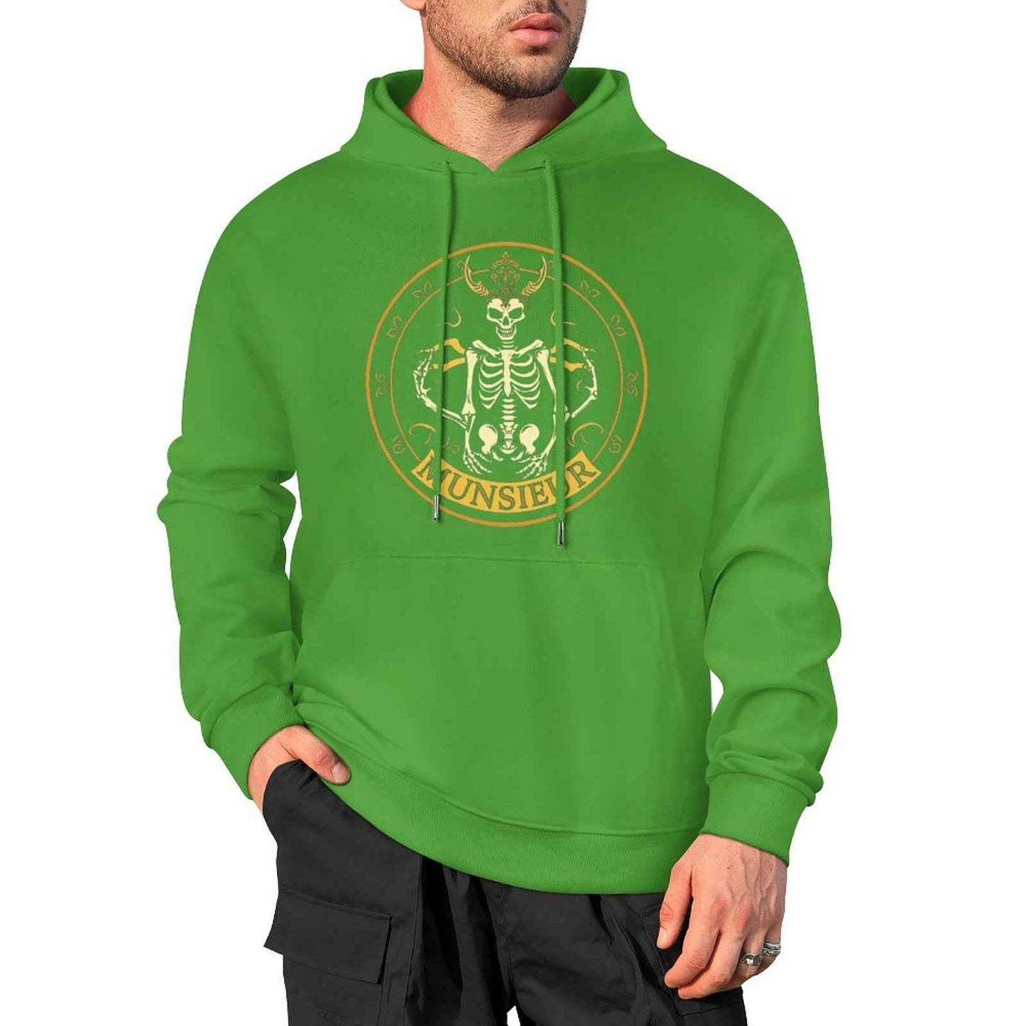 Munsieur Shadow Reaper: Luxe Skull Hoodie for Men - Munsieur