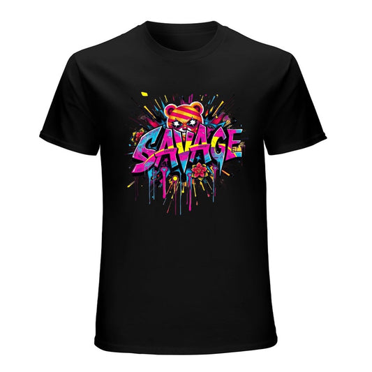 Tee for Men – "Savage" Graphic Streetwear Crown Co.