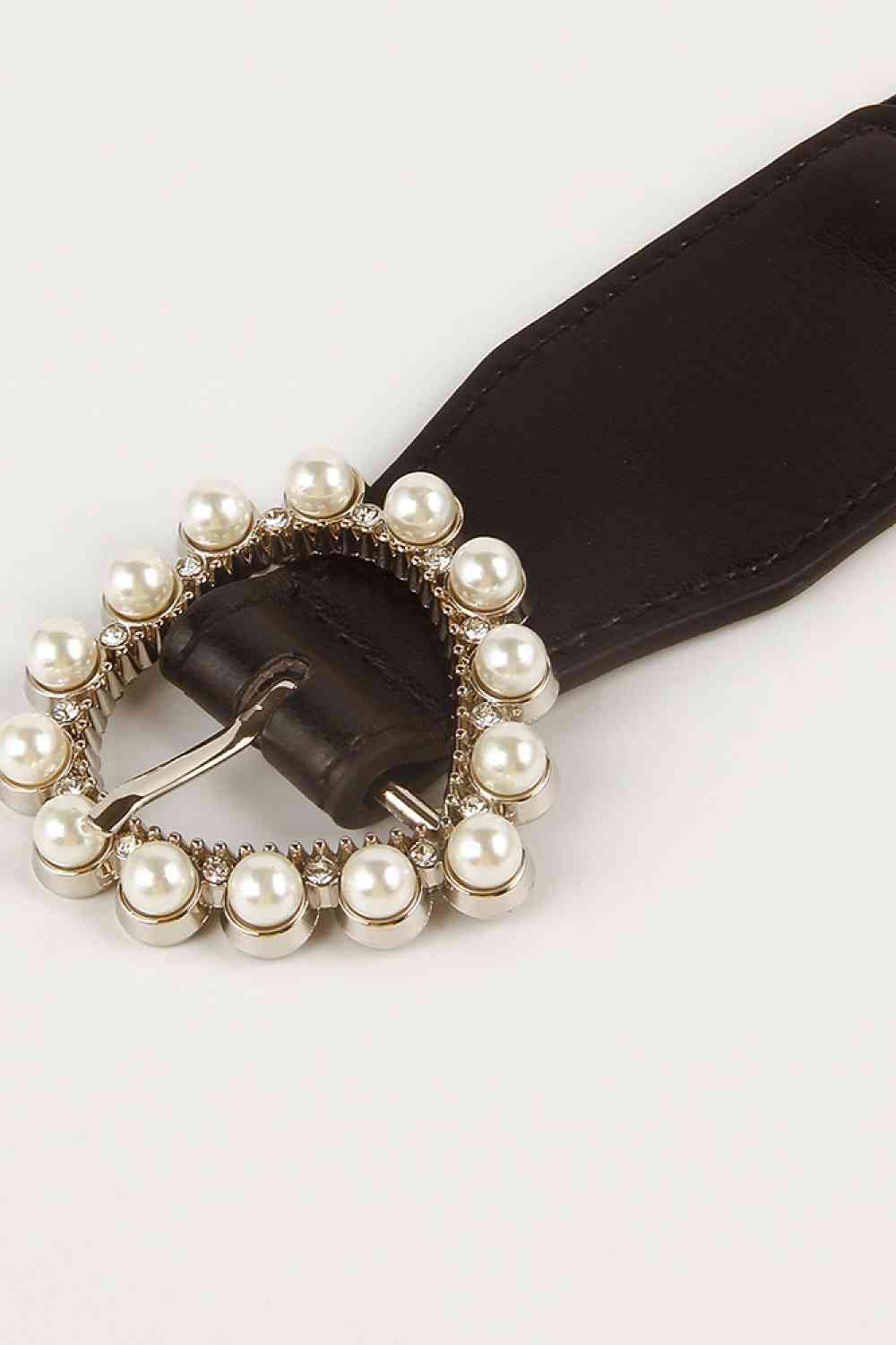 Pearl Buckle Elastic Belt - Munsieur