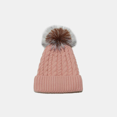 Cable Knit Winter Hat with Pompom - Munsieur