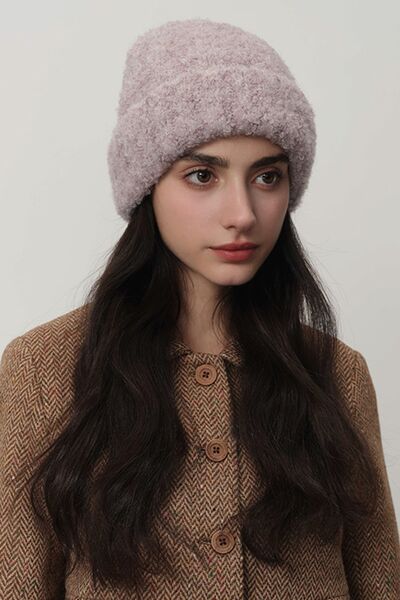 Solid Color Thermal Knit Hat - Munsieur