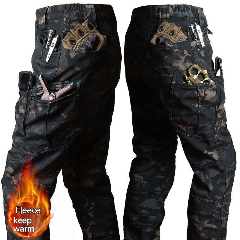 Winter Men's Camouflage Coat Set Workwear And Assault