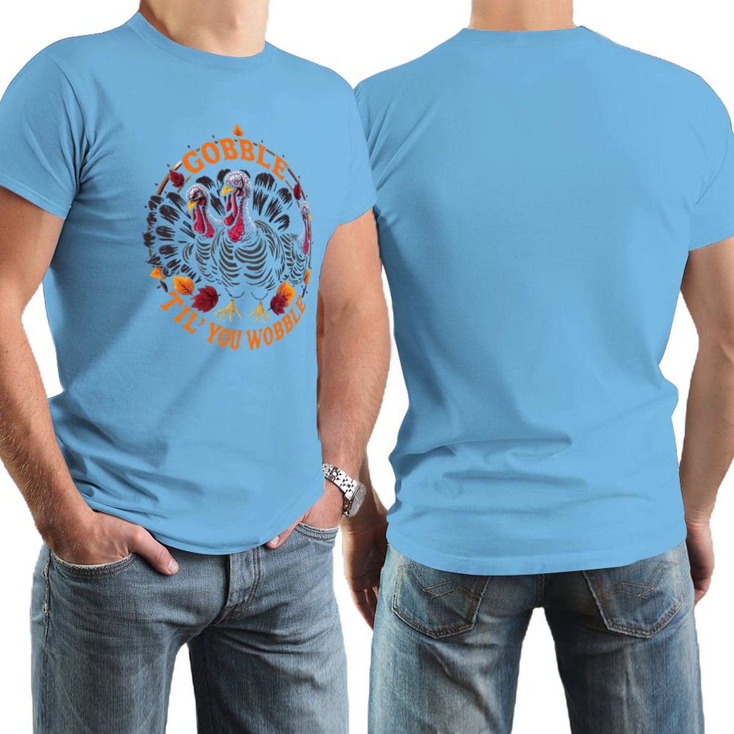 **SALE** Munsieur Men's Tee Thanksgiving Collection "Gobble Til' You Wobble"