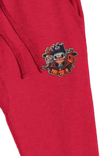 Men's Halloween Print Premium Joggers (Embroidered)