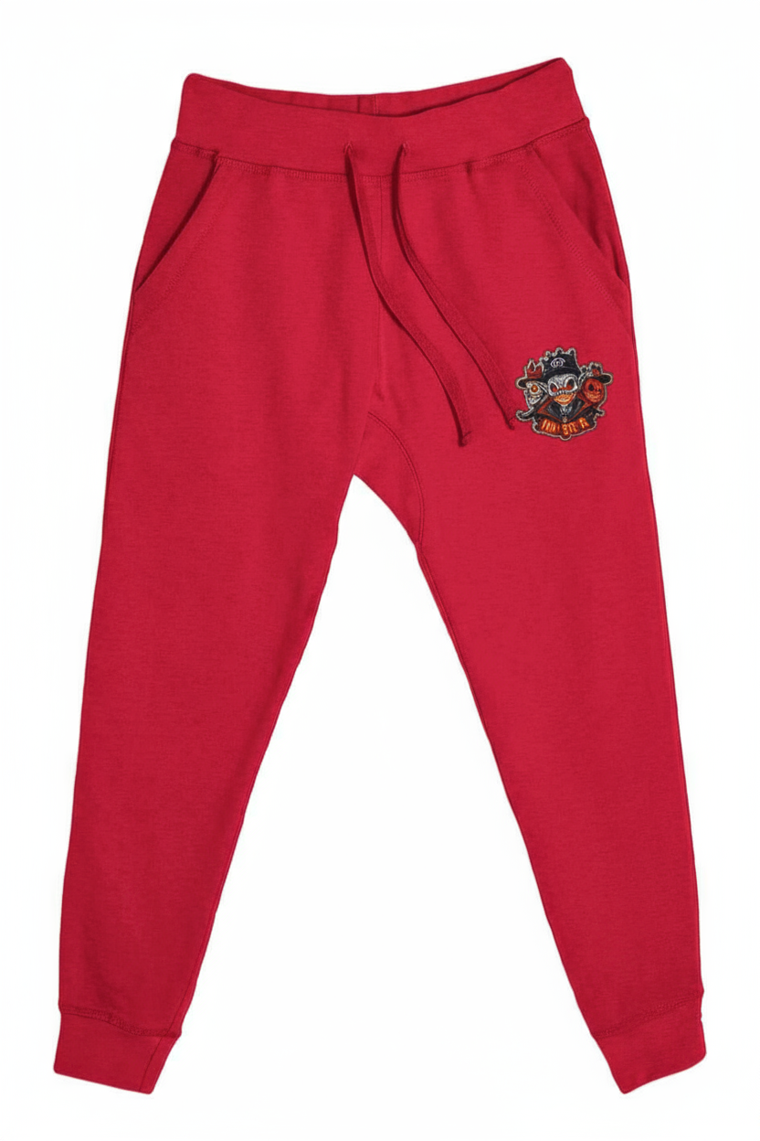 Men's Halloween Print Premium Joggers (Embroidered)