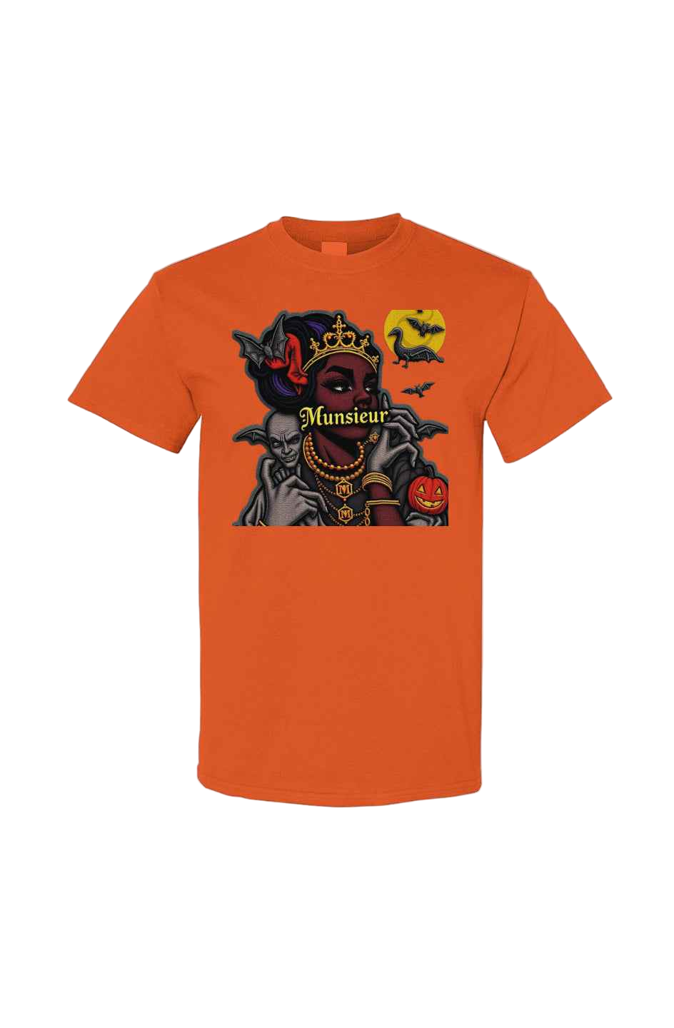 MUNSIEUR Halloween Design Unsiex Tee Gildan Cotton T-Shirt