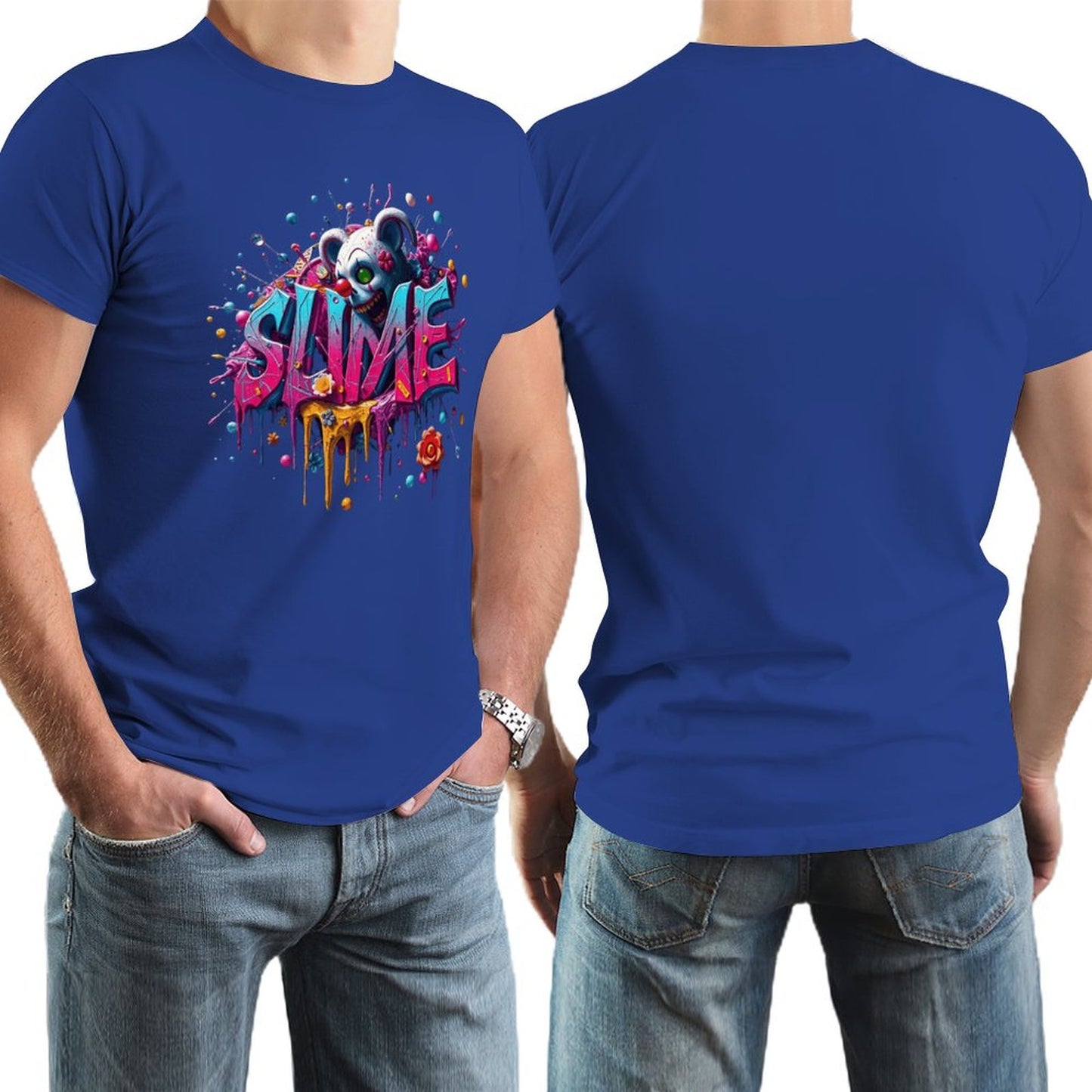 Munsieur New Skool Tee for Men – "Slime" Graphic Streetwear Tee