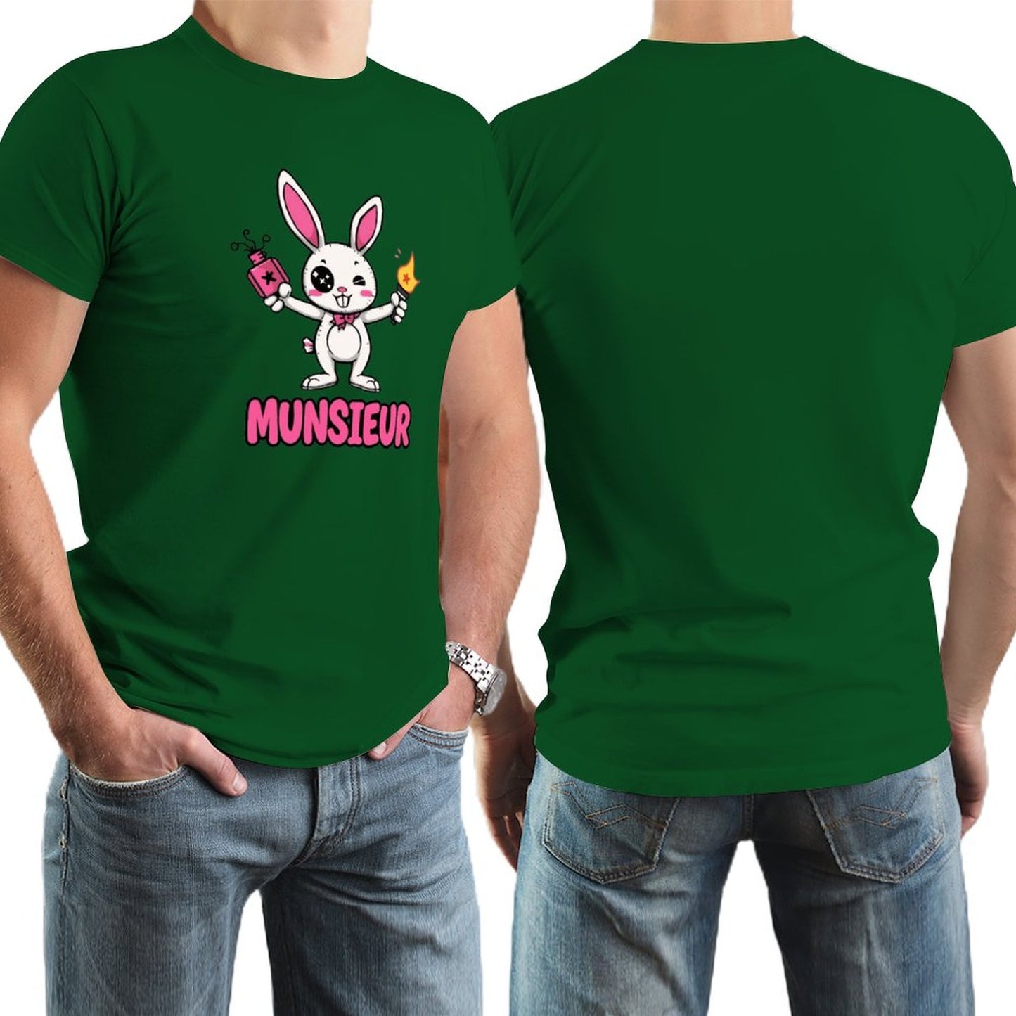 Munsieur Tee for Men Easter Bunny Collection "Strike" Designer Tee