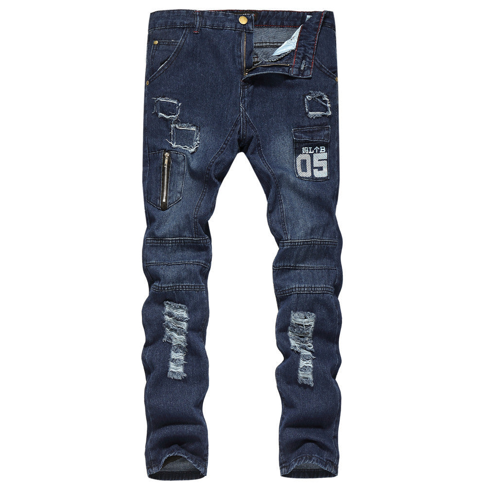 Slim-fit Ripped Pants