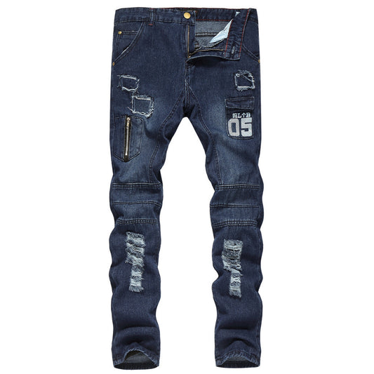 Slim-fit Ripped Pants