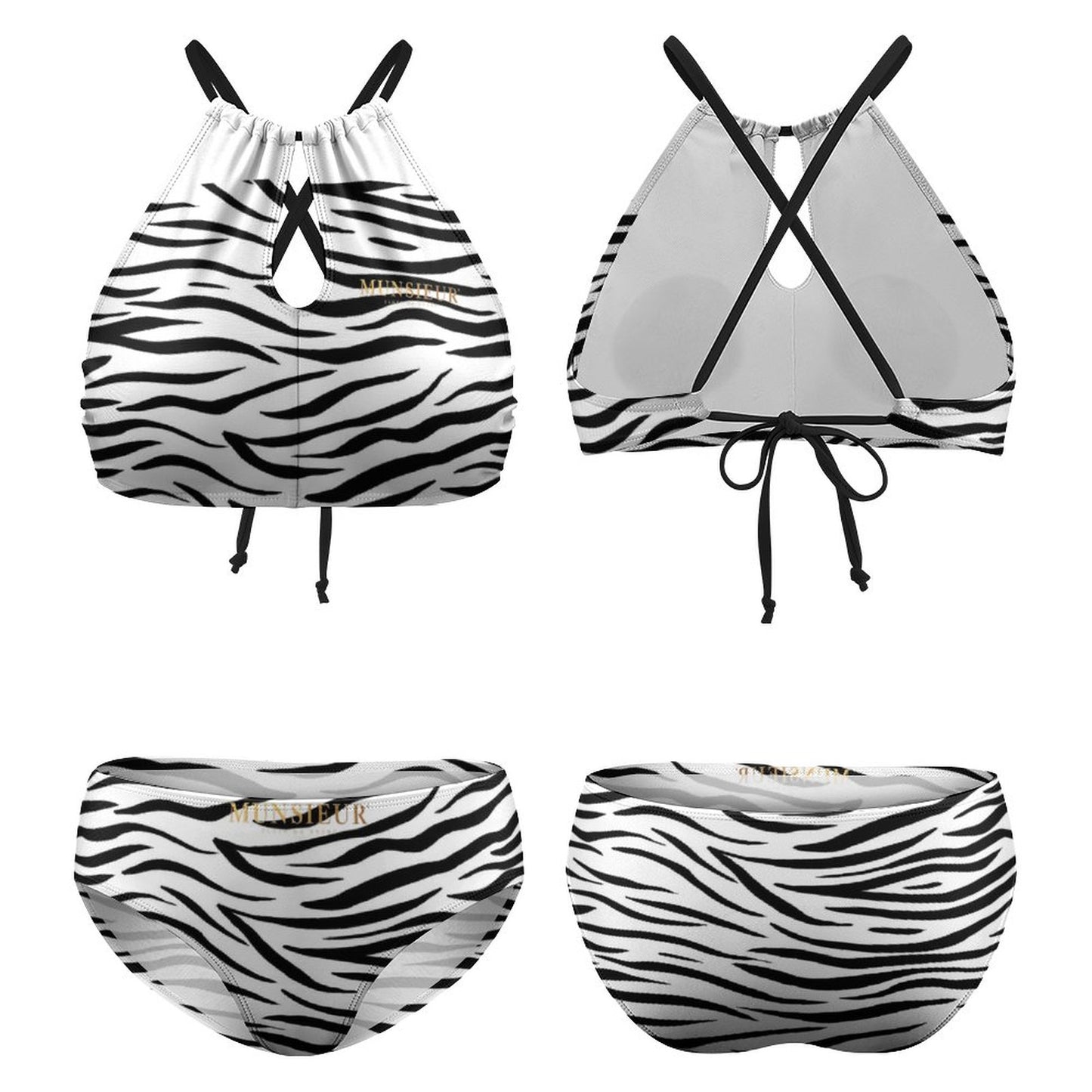 Munsieur Boudoir Zebra Print Lingerie – Drape Yourself in Desire! - Munsieur