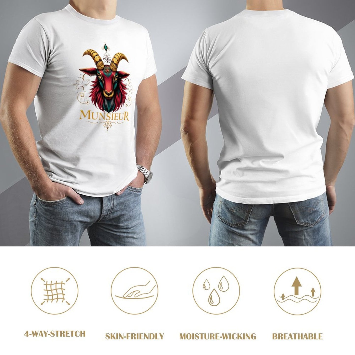 Men's Munsieur Tee "Icon Billy" Designer Streetwear Fashion