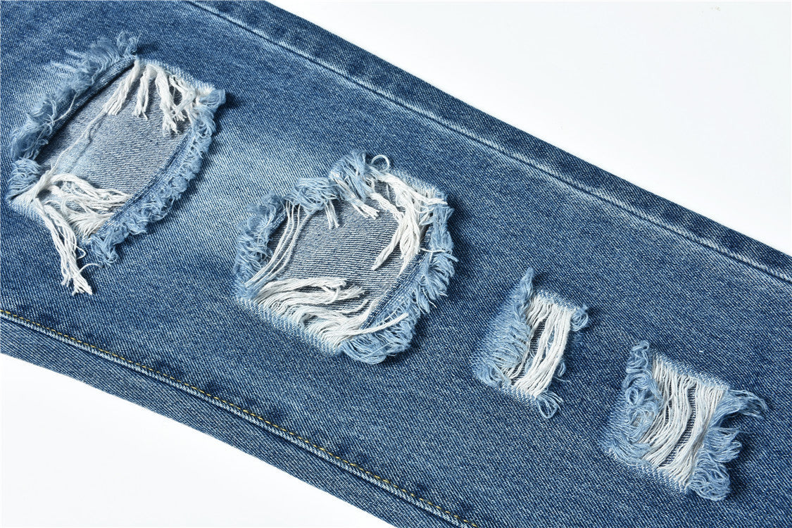 Ripped Jeans Personality Women's Jeans Comfortable Fit
