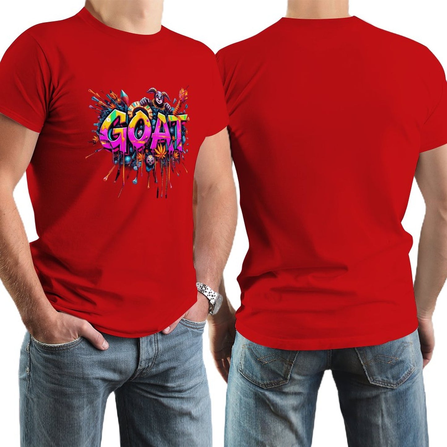 Munsieur New Skool Tee for Men – "GOAT" Elite Legacy Streetwear Tee