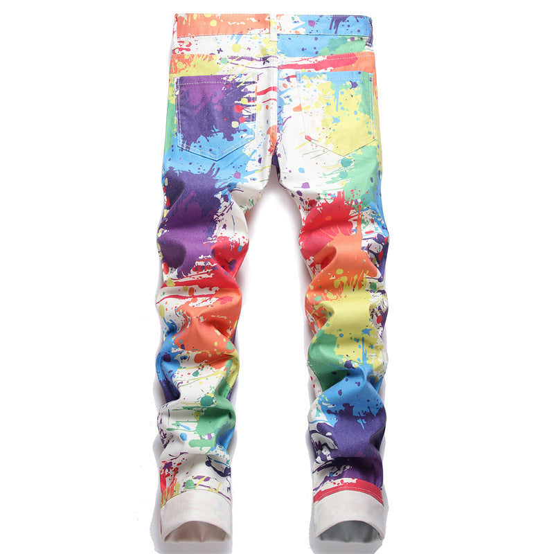 Streetwear Men's Designer Digital Printed Pants