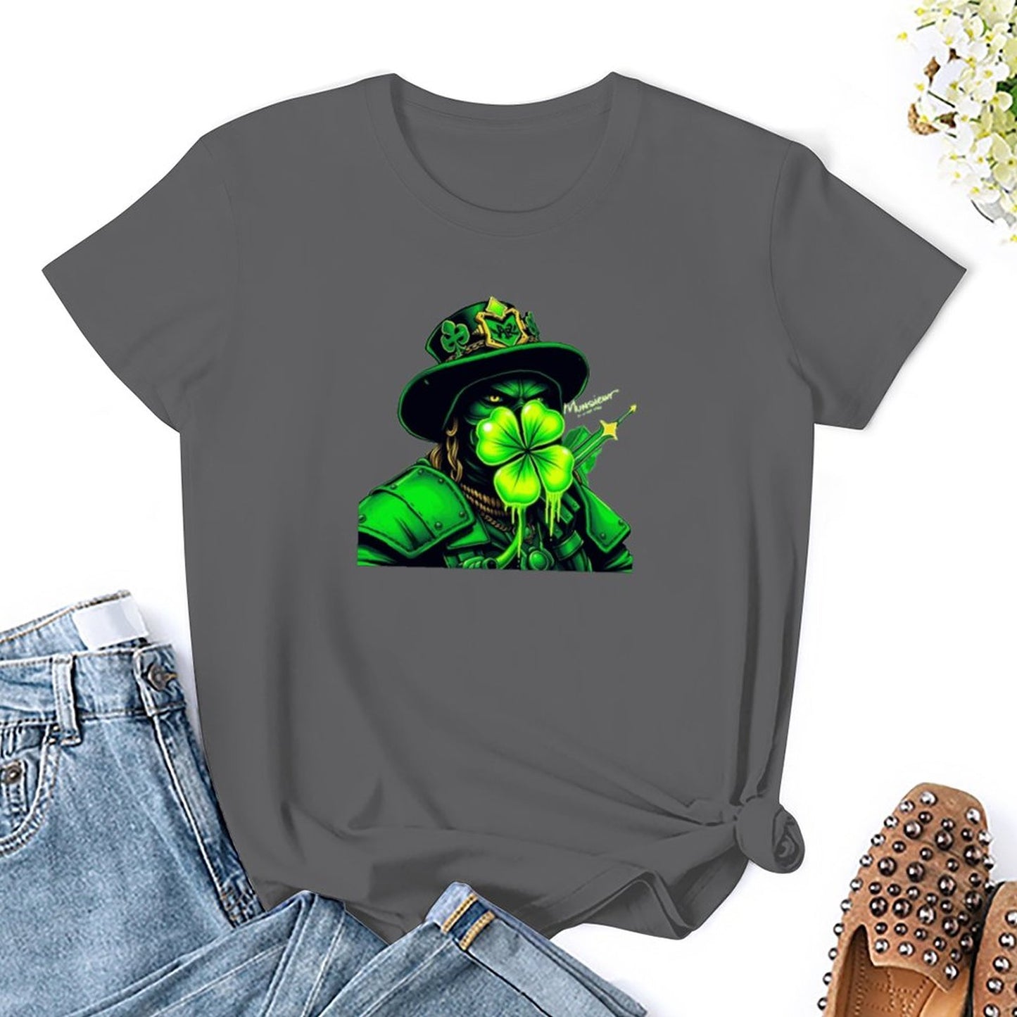 St. Patrick's Day Collection Women's Munsieur Clover Gang T-shirt