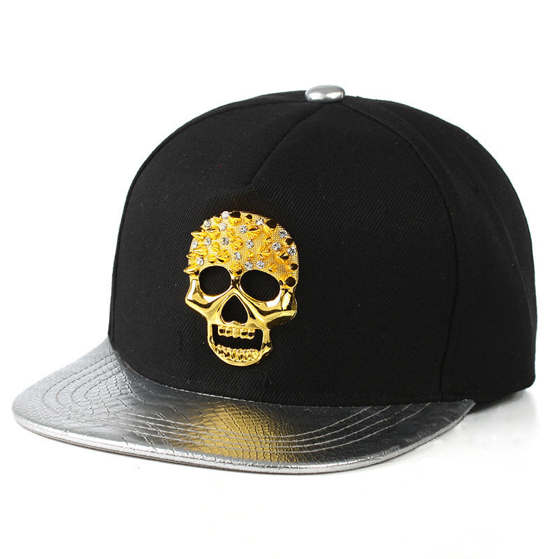 Skull Metal Logo Hip-hop Hip-hop Hat